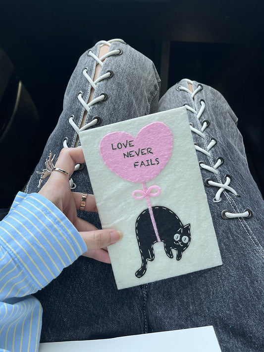 Handmade Fabric Thank You Card