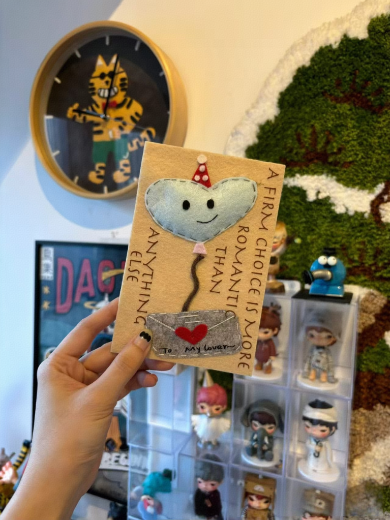 Handmade Fabric Birthday Card