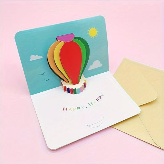 Birthday/Holiday/Thank You Card | Original Illustration with Envelope & Gift Box