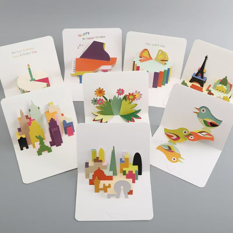 Birthday/Holiday/Thank You Card | Original Illustration with Envelope & Gift Box