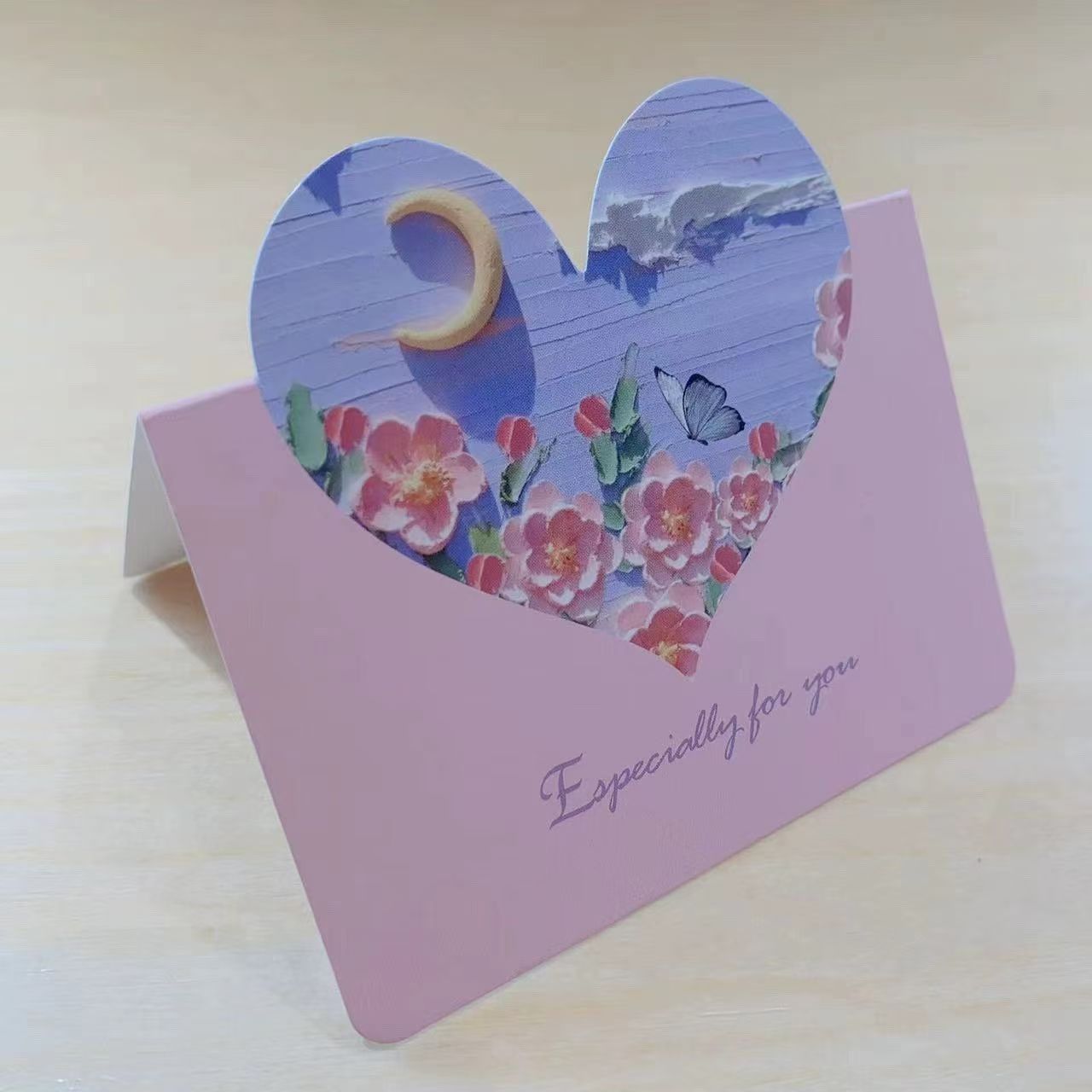 Birthday Card/Thank You Card/Romantic Postcard Set - Handwritten-Style Creative Design with Warm Messages, Holiday Greeting Cards