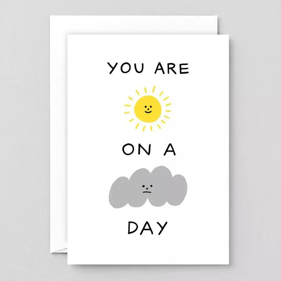 Minimalist Birthday Greeting Card with Envelope – Blank Note Card for Family & Friends