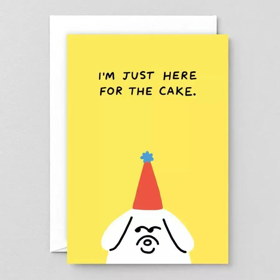 Minimalist Birthday Greeting Card with Envelope – Blank Note Card for Family & Friends