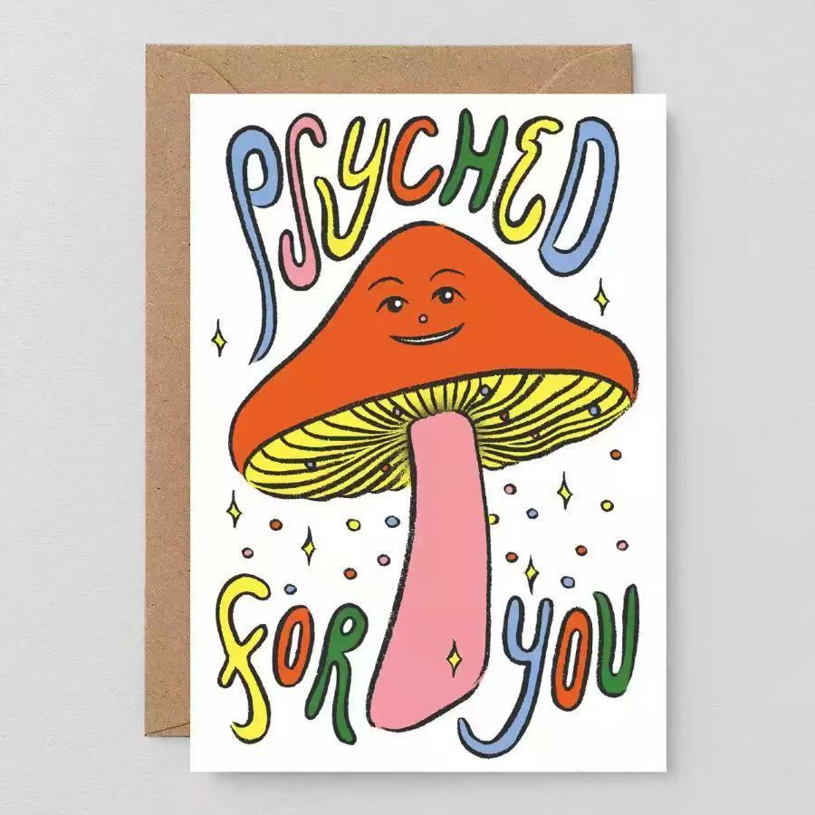 Minimalist Birthday Greeting Card with Envelope – Blank Note Card for Family & Friends