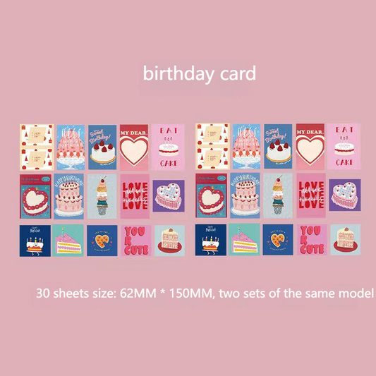 [Birthday Cards] Creative Custom Greeting Cards – Heartwarming Gift for Friends, Family & Loved Ones – Handmade/Simple/Vintage Styles Available