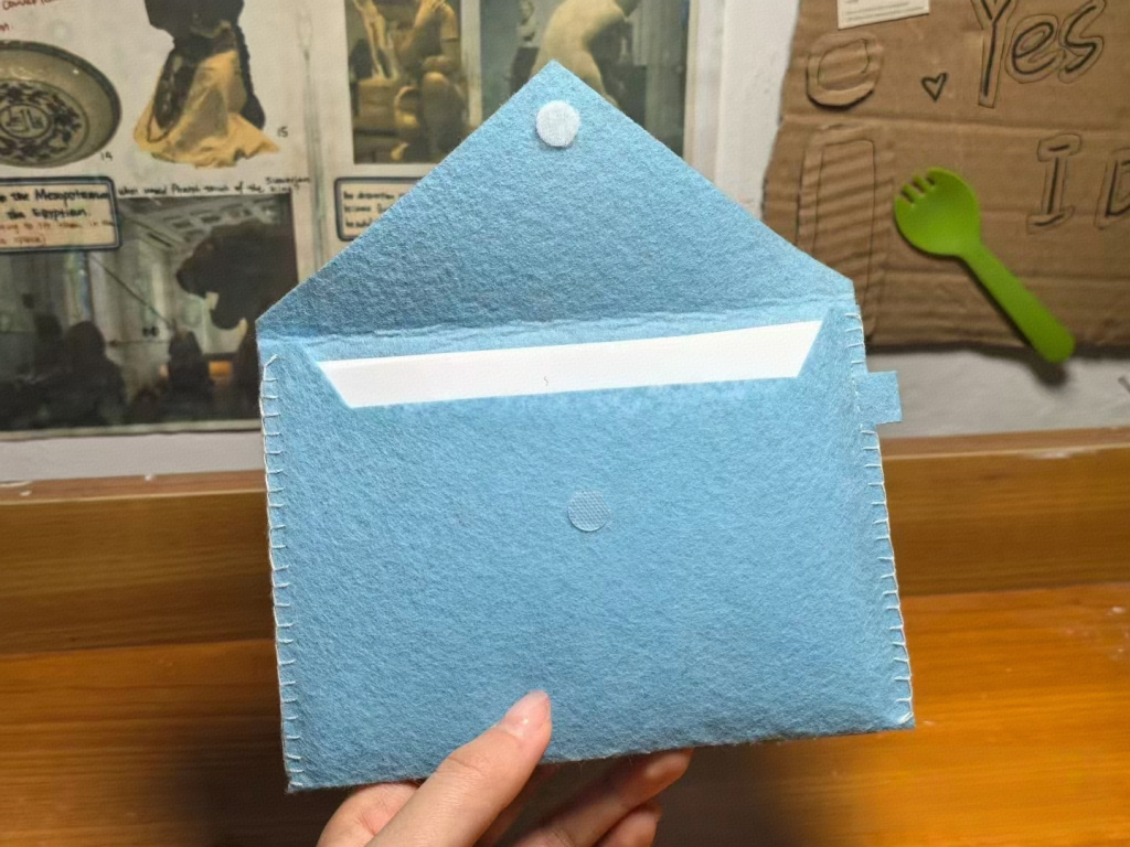Handmade Felt Birthday Card & Envelope Set