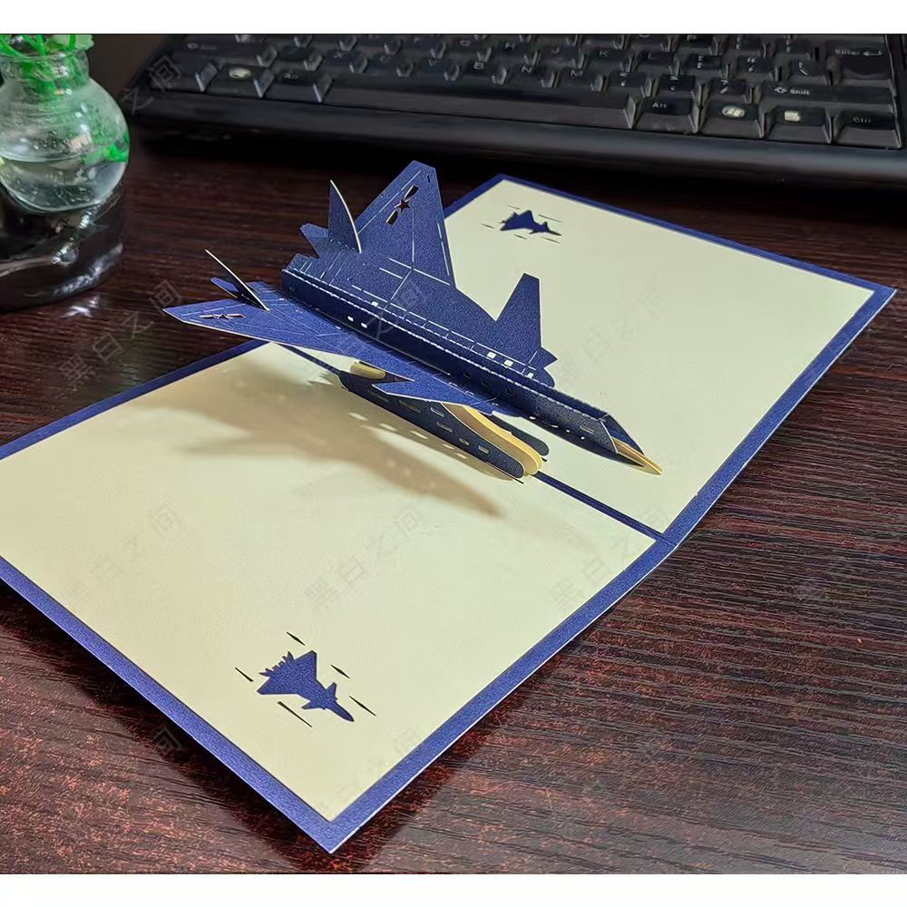 Mechanical & Novelty Greeting Cards – 3D Pop-Up Airplane, Train & Birthday Surprise Cards