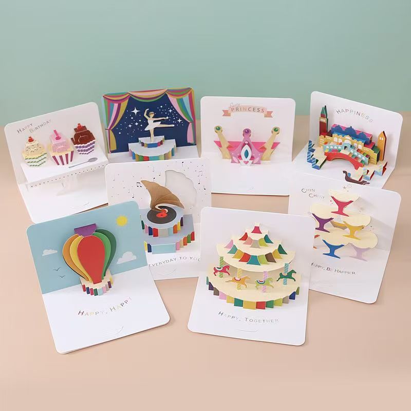 Birthday/Holiday/Thank You Card | Original Illustration with Envelope & Gift Box