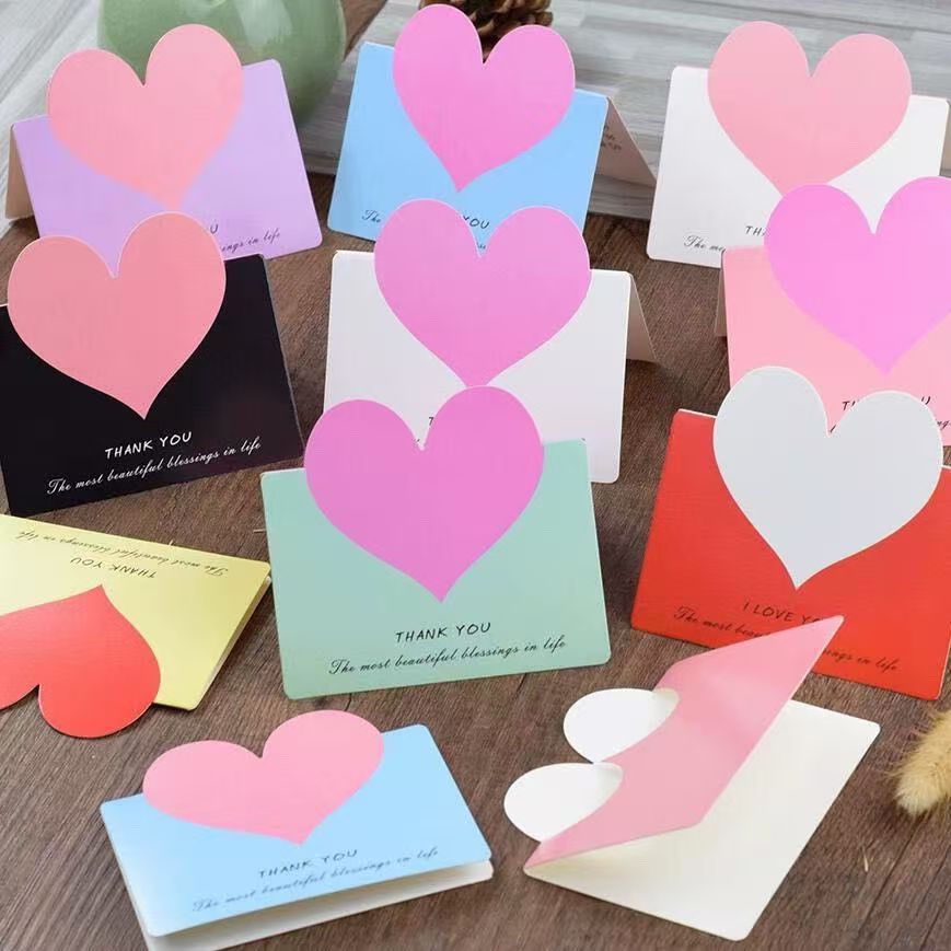 Birthday Card/Thank You Card/Romantic Postcard Set - Handwritten-Style Creative Design with Warm Messages, Holiday Greeting Cards