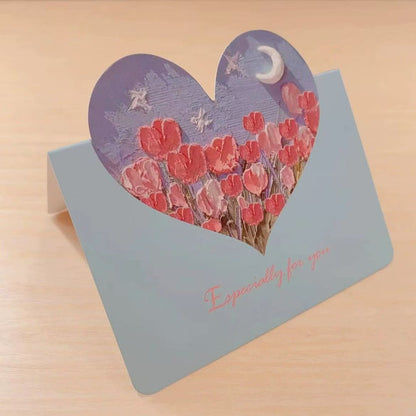 Birthday Card/Thank You Card/Romantic Postcard Set - Handwritten-Style Creative Design with Warm Messages, Holiday Greeting Cards
