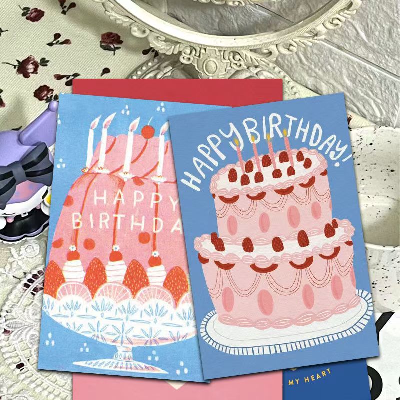 [Birthday Cards] Creative Custom Greeting Cards – Heartwarming Gift for Friends, Family & Loved Ones – Handmade/Simple/Vintage Styles Available