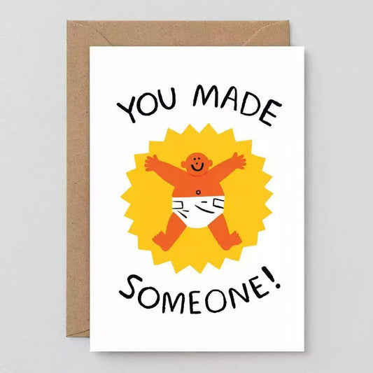 Minimalist Birthday Greeting Card with Envelope – Blank Note Card for Family & Friends