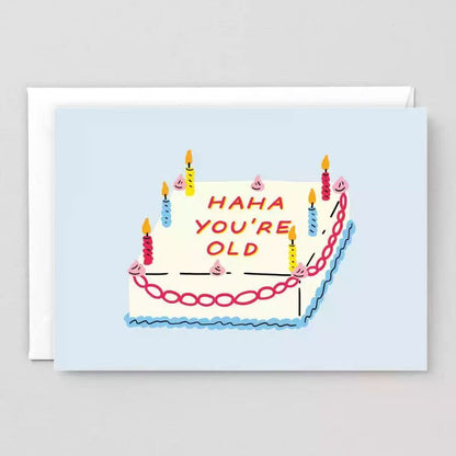 Minimalist Birthday Greeting Card with Envelope – Blank Note Card for Family & Friends
