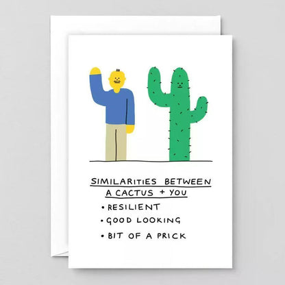 Minimalist Birthday Greeting Card with Envelope – Blank Note Card for Family & Friends