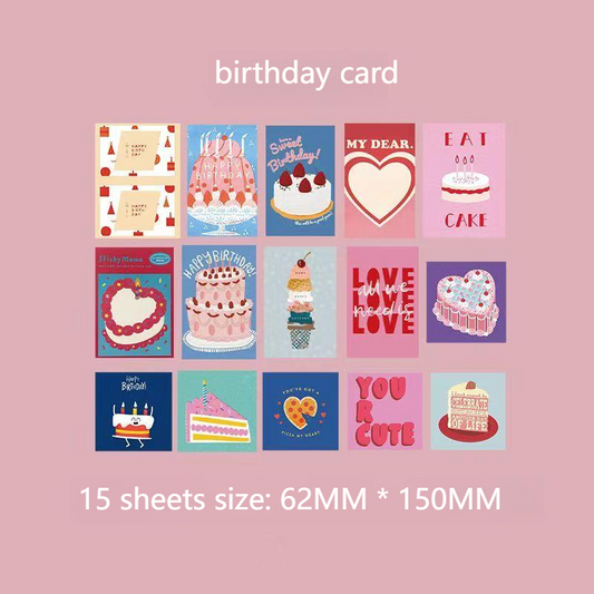 [Birthday Cards] Creative Custom Greeting Cards – Heartwarming Gift for Friends, Family & Loved Ones – Handmade/Simple/Vintage Styles Available